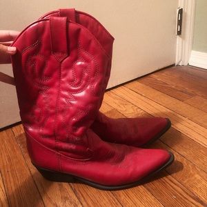 Red Cowboy Boots